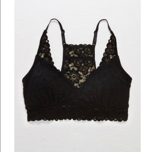 aerie Other - Aerie Lace Padded Racerback Bralette